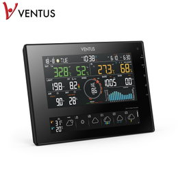 VENTUS digital vejrstation med farvedisplay VENTUS vejrstation med stort farvedisplay og data