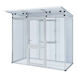 Aluminium overdækket entré med glasvægge Fritstående aluminium indgangsmodel med glasvægge