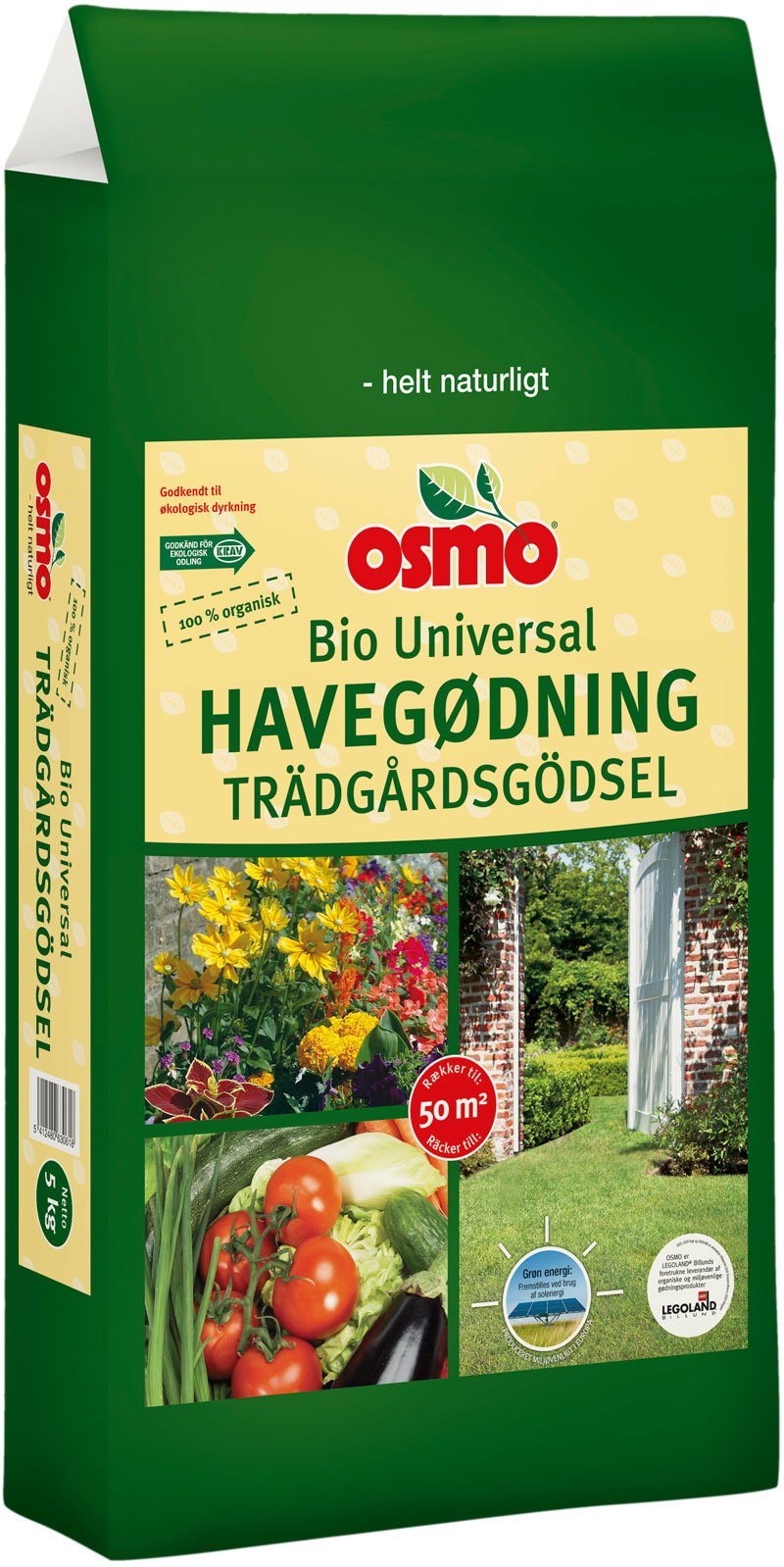 Osmo Bio Universal havegødning 5 kg Osmo Bio Universal organisk havegødning 5 kg pose