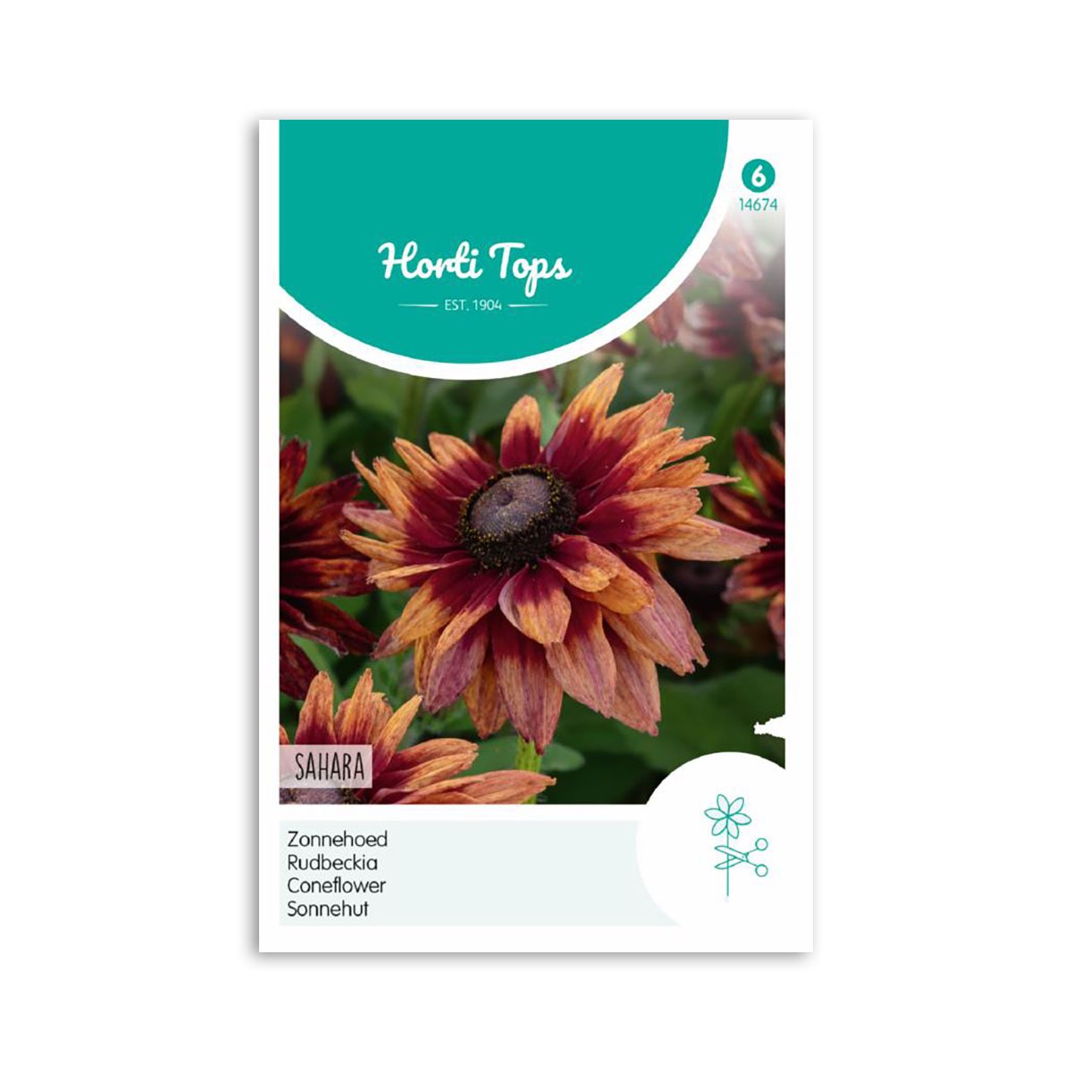 Rudbeckia Sahara frø fra Horti Tops Frøpose med Rudbeckia Sahara blomster fra Horti Tops