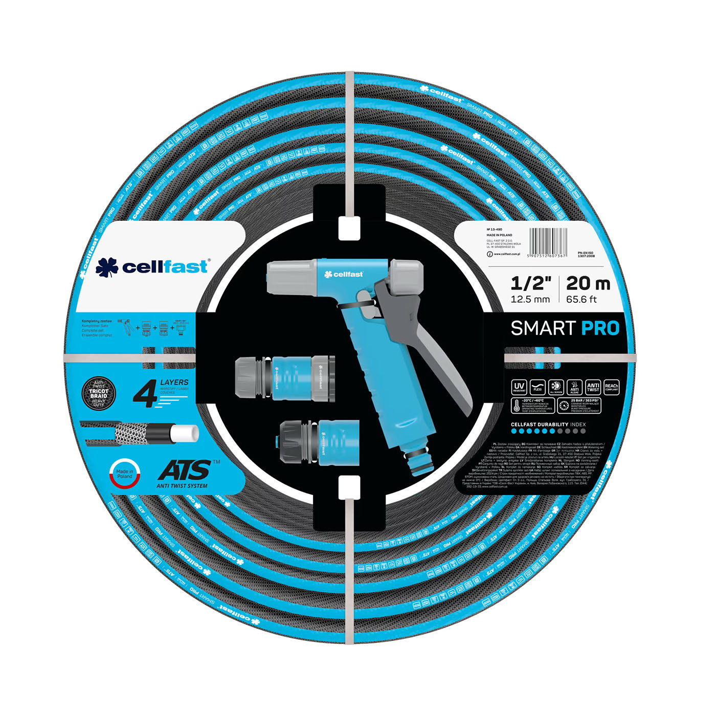 Cellfast SMART PRO Vandingssæt, 20 meter Cellfast SMART PRO Vandingssæt, 20 meter