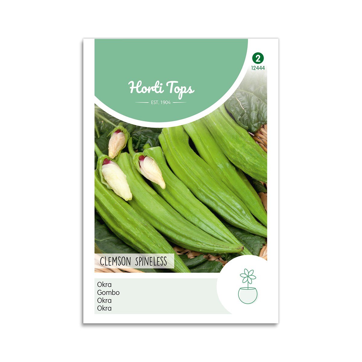 Frøpose med Clemson Spineless okra fra Horti Tops