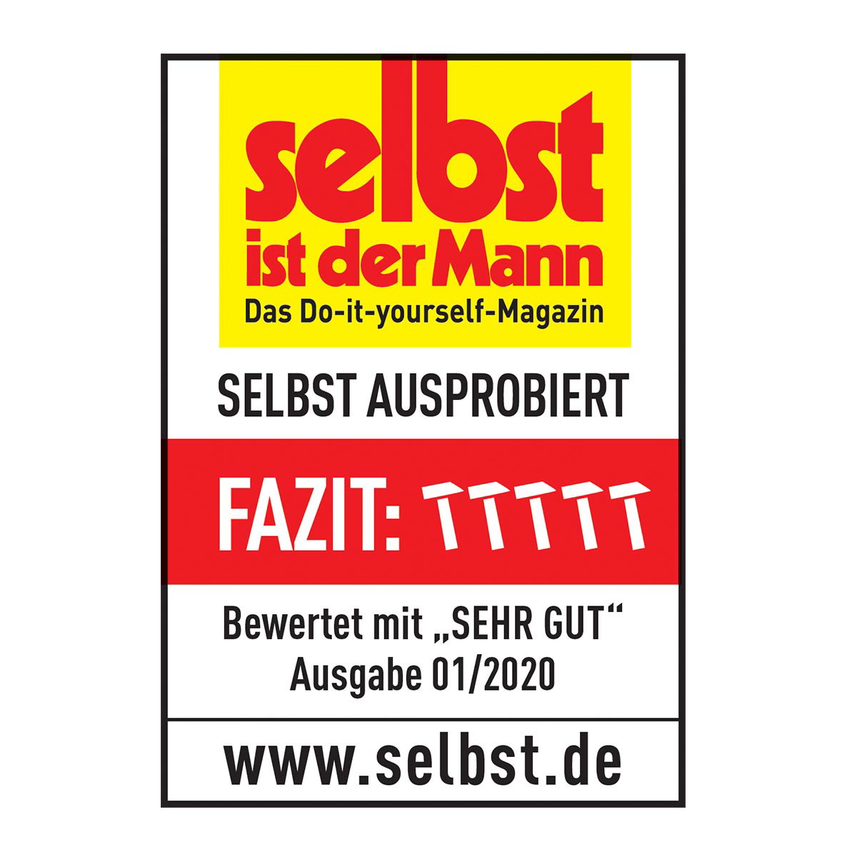Produktbillede af Freund Beskæresaks 2006 med testsegl 'Selbst ausprobiert' vurderet 'SEHR GUT' (Ausgabe 01/2020). Let, ergonomisk beskæresaks med smedet aluminium, skarp kulstofstål klinge, bypass og trådskærrille.