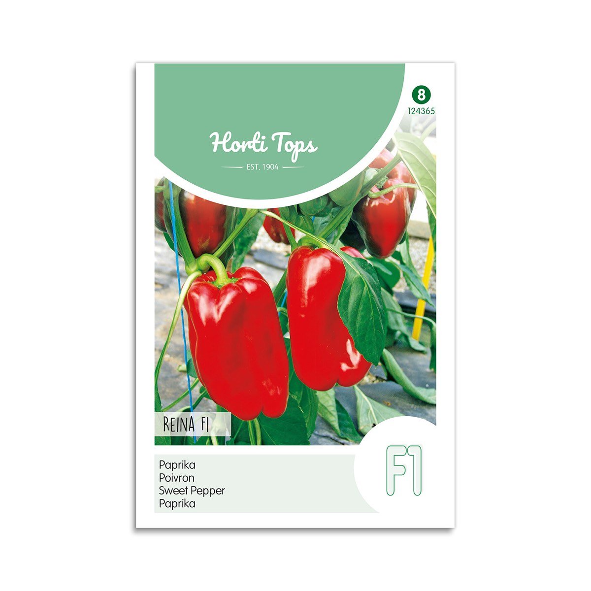 Reina F1 rød peberfrø Horti Tops Frøpose med Reina F1 rød peber fra Horti Tops