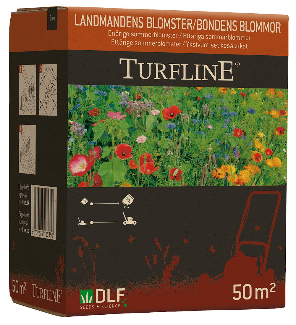 Turfline blomsterfrø til sommerblomster, dækker 50 m²