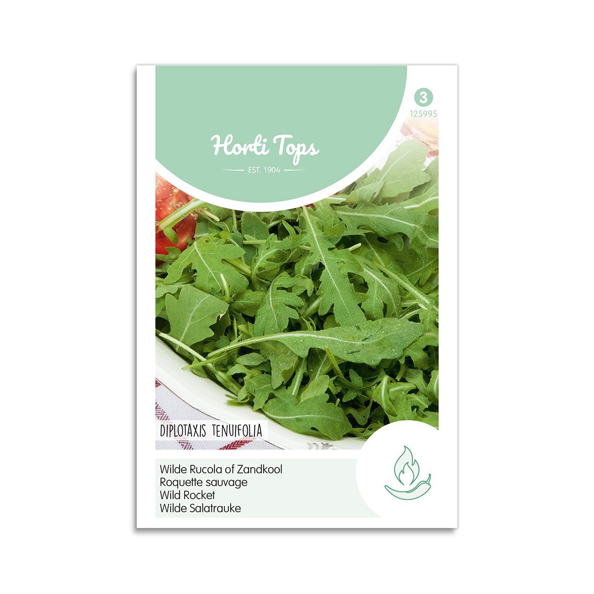 Vilde rucola frø Horti Tops Frøpose med vilde rucola salatblade