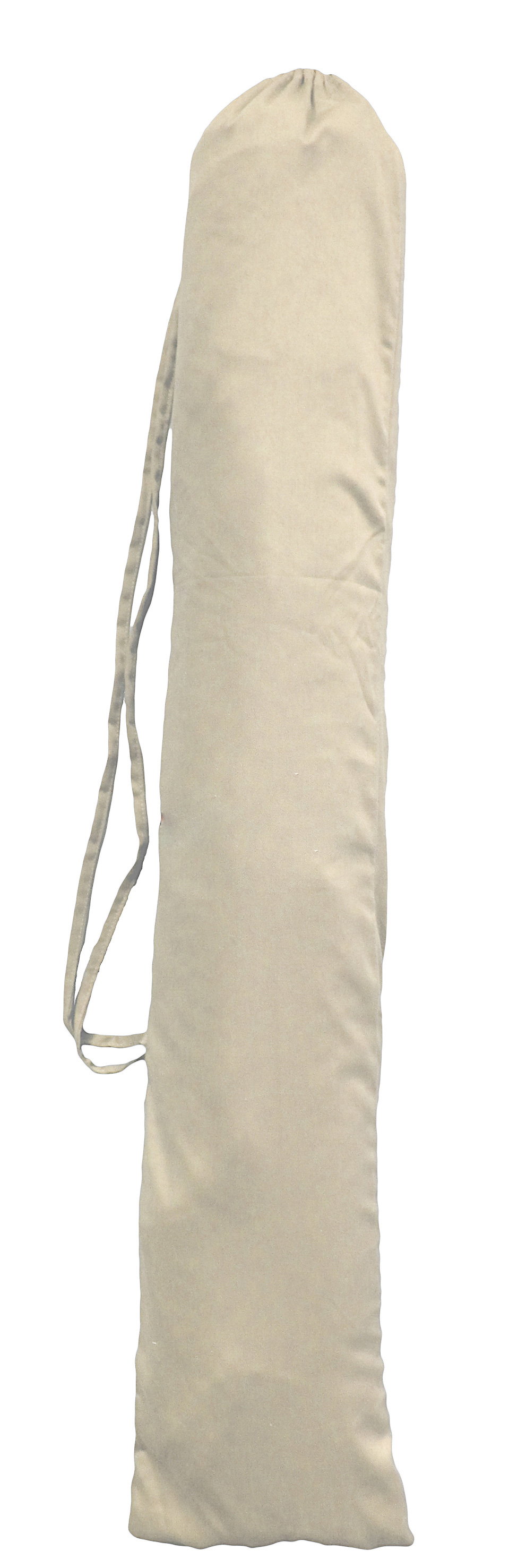 Lang beige taske til yogamåtte med rem