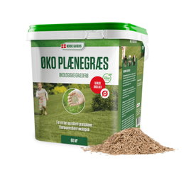 Spand med Nordic Gardens økologiske græsfrø 60 m²