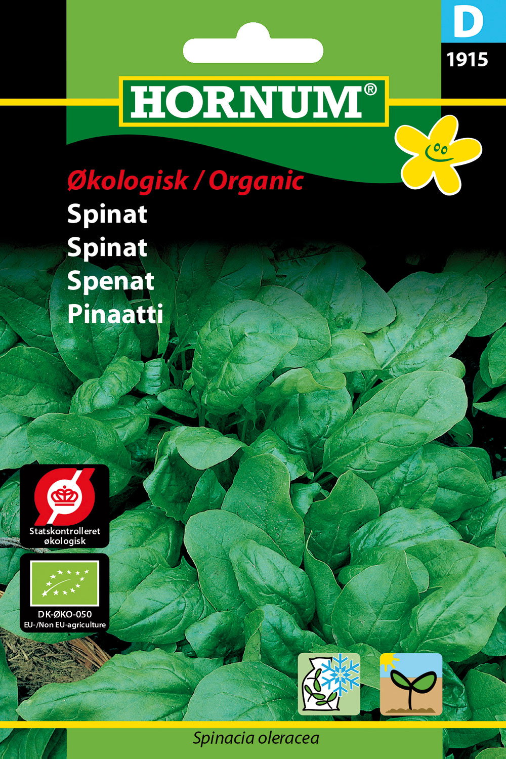 Hornum økologiske spinatfrø, Spinacia oleracea
