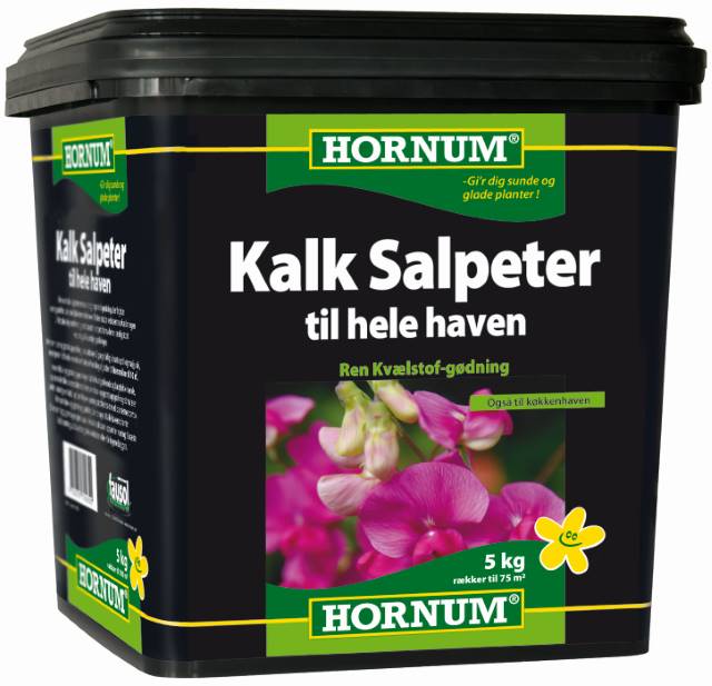 Hornum kalksalpeter til hele haven, 5 kg gødning