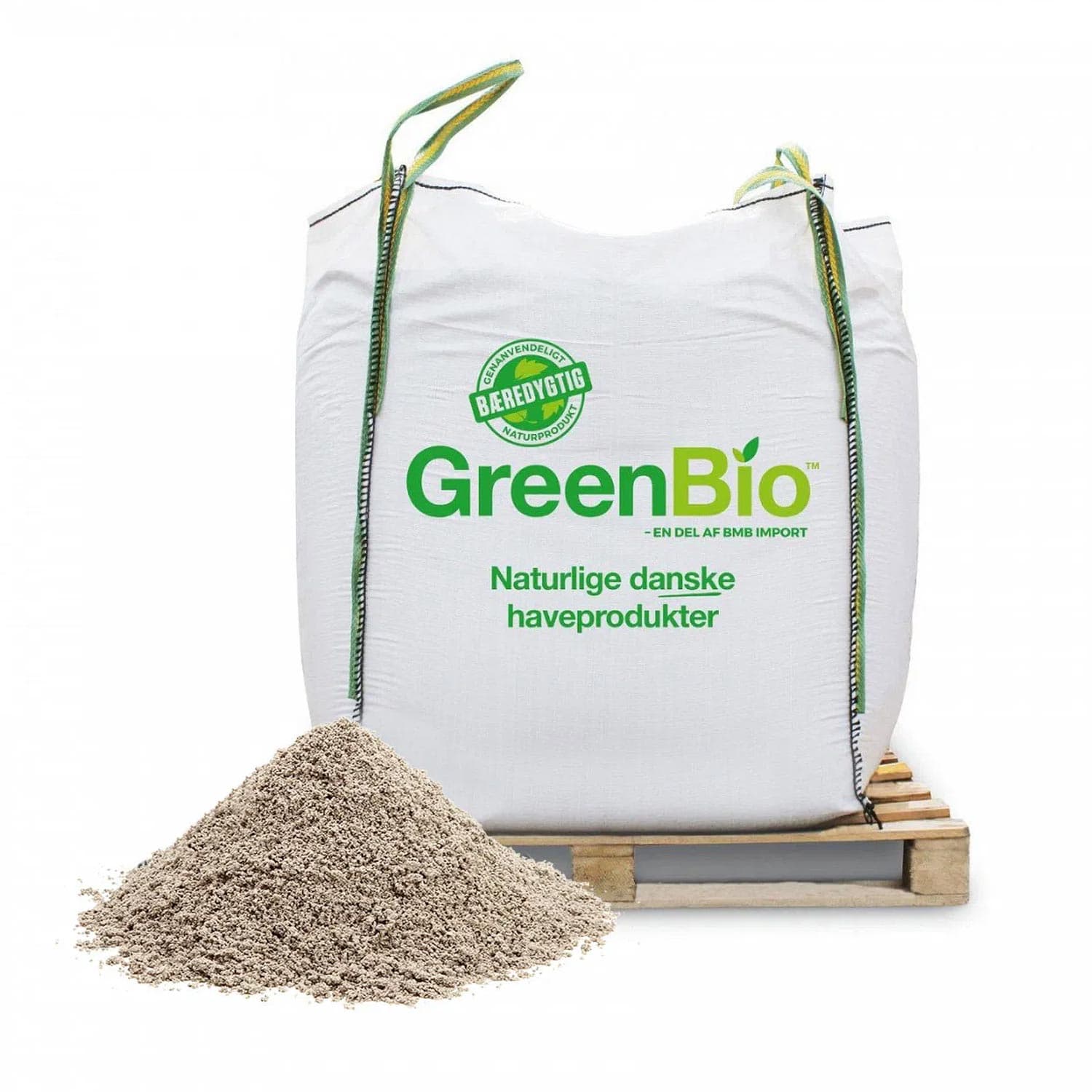GreenBio naturlig dansk havegødning i bigbag på palle