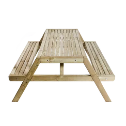 HORTUS X-large bord-/bænkesæt 200 x 170 x 79 cm – FSC-certificeret fyrretræ, vippebænke X-large HORTUS bord-/bænkesæt i 100% FSC-certificeret europæisk fyrretræ, 200 x 170 x 79 cm, med praktiske vippebænke til nem beskyttelse af sæderne og udendørs brug