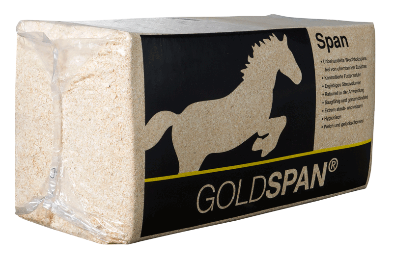 Balle GOLDSPAN træspåner til strøelse i hesteboks