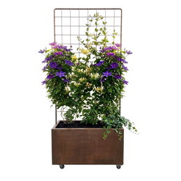 Plantekasse corten m/espalier 80 x 40 x 40 cm