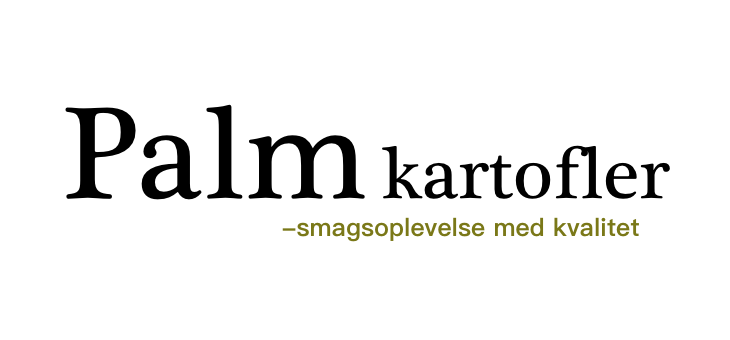 Tekst 'smagsoplevelse med kvalitet' i gyldent logo placeret på sort baggrund