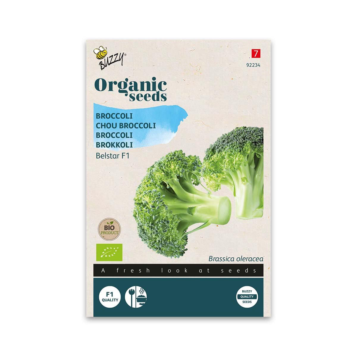 Økologiske broccolifrø Belstar F1 Frøpose med økologiske broccolifrø Belstar F1