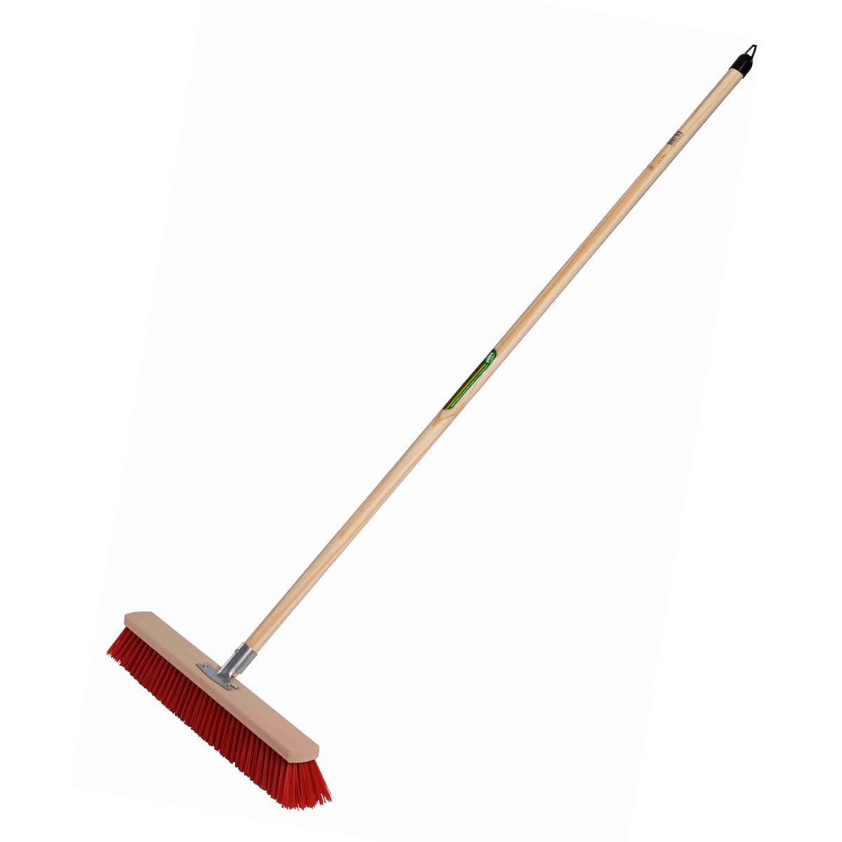 Billede af Freund Victoria kraftig kost 151 cm med 60 cm træblok, 6 rækker røde ELASTON syntetbørster, solid metalholder og FSC-certificeret træskaft