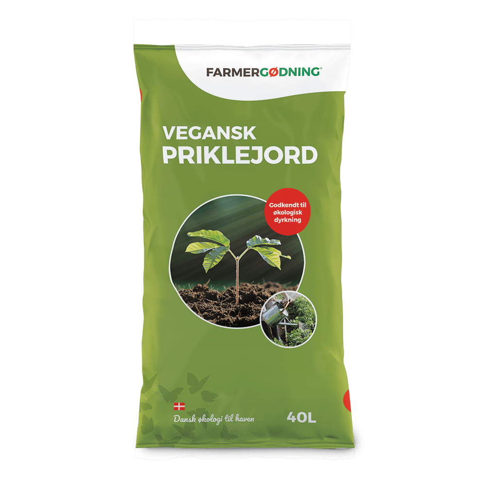Sæk med Farmergødning vegansk priklejord 40L