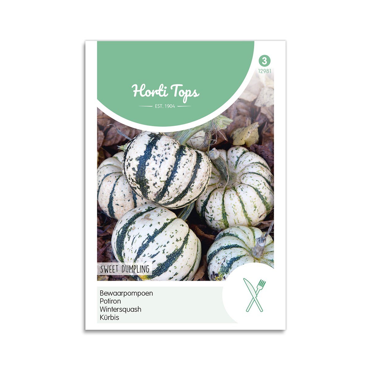 Frøpose med Sweet Dumpling vintersquash fra Horti Tops