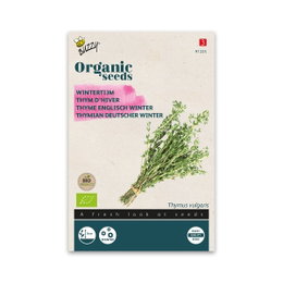 Økologiske vintertimianfrø, Thymus vulgaris Frøpose med økologiske vintertimianfrø