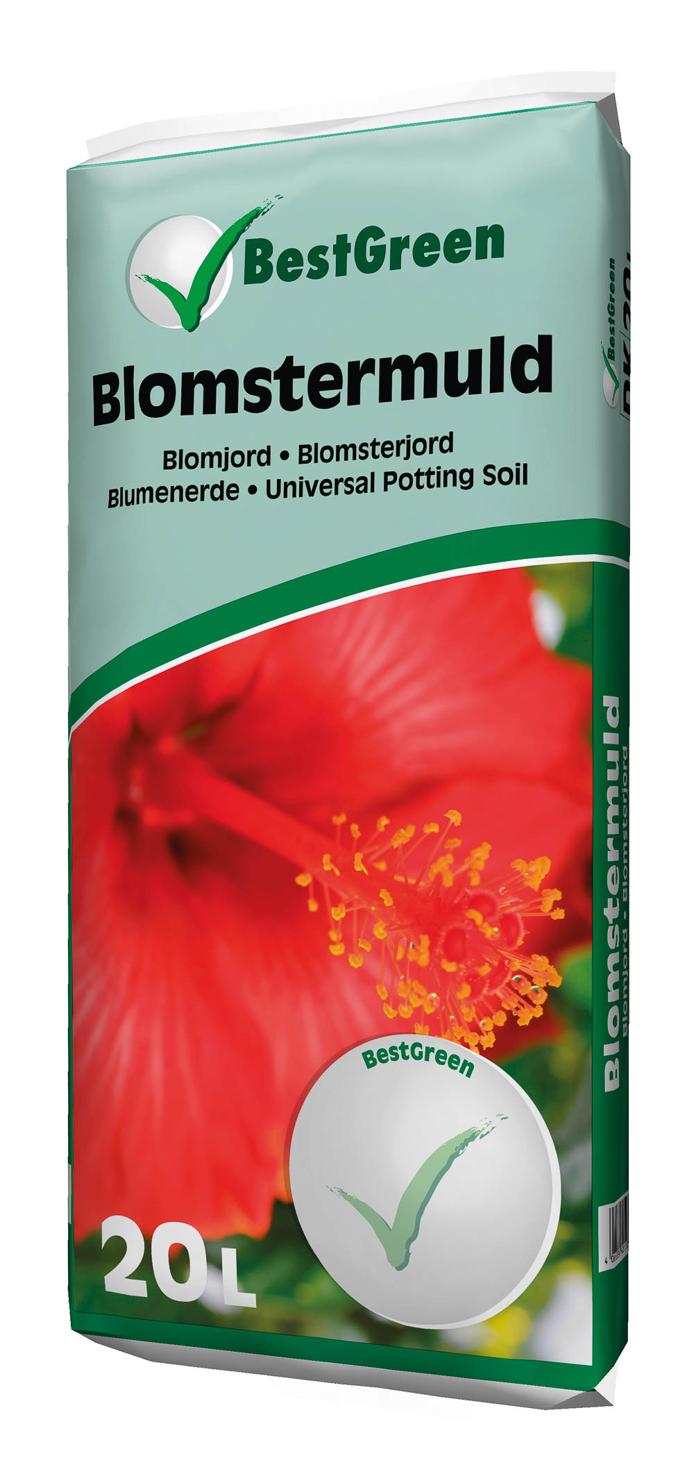 BestGreen blomsterjord 20 L BestGreen blomsterjord, universel pottemuld 20 liter
