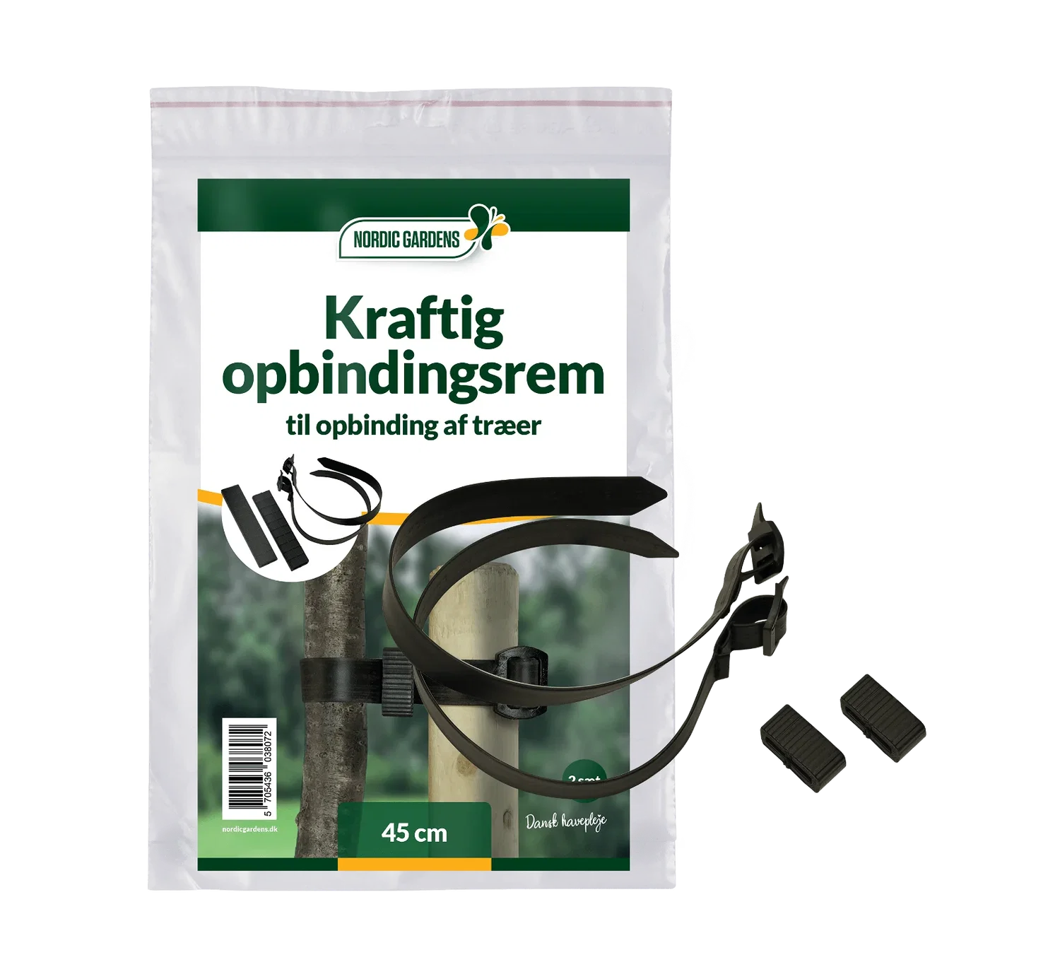 Kraftig opbindingsrem 45 cm til fastgørelse af træer