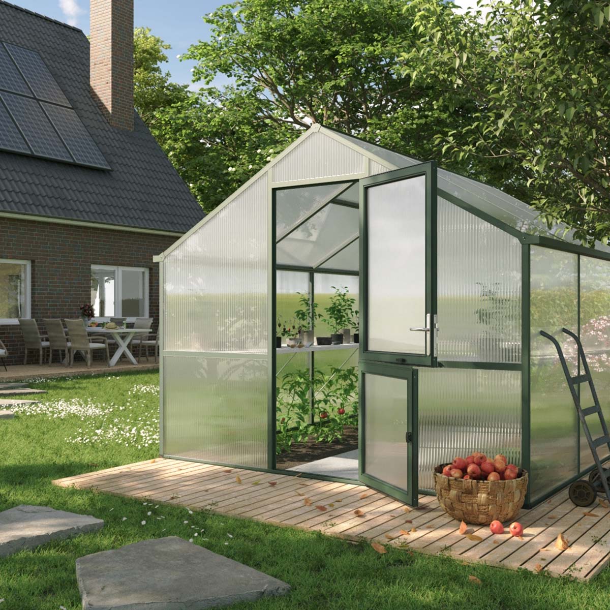 Drivhus - KGT Nelke III, Grangrøn - 9,59 m2