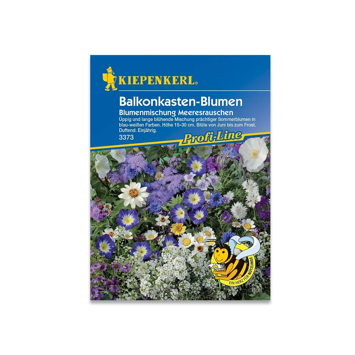 Kiepenkerl frø til altanblomster i blå og hvide nuancer