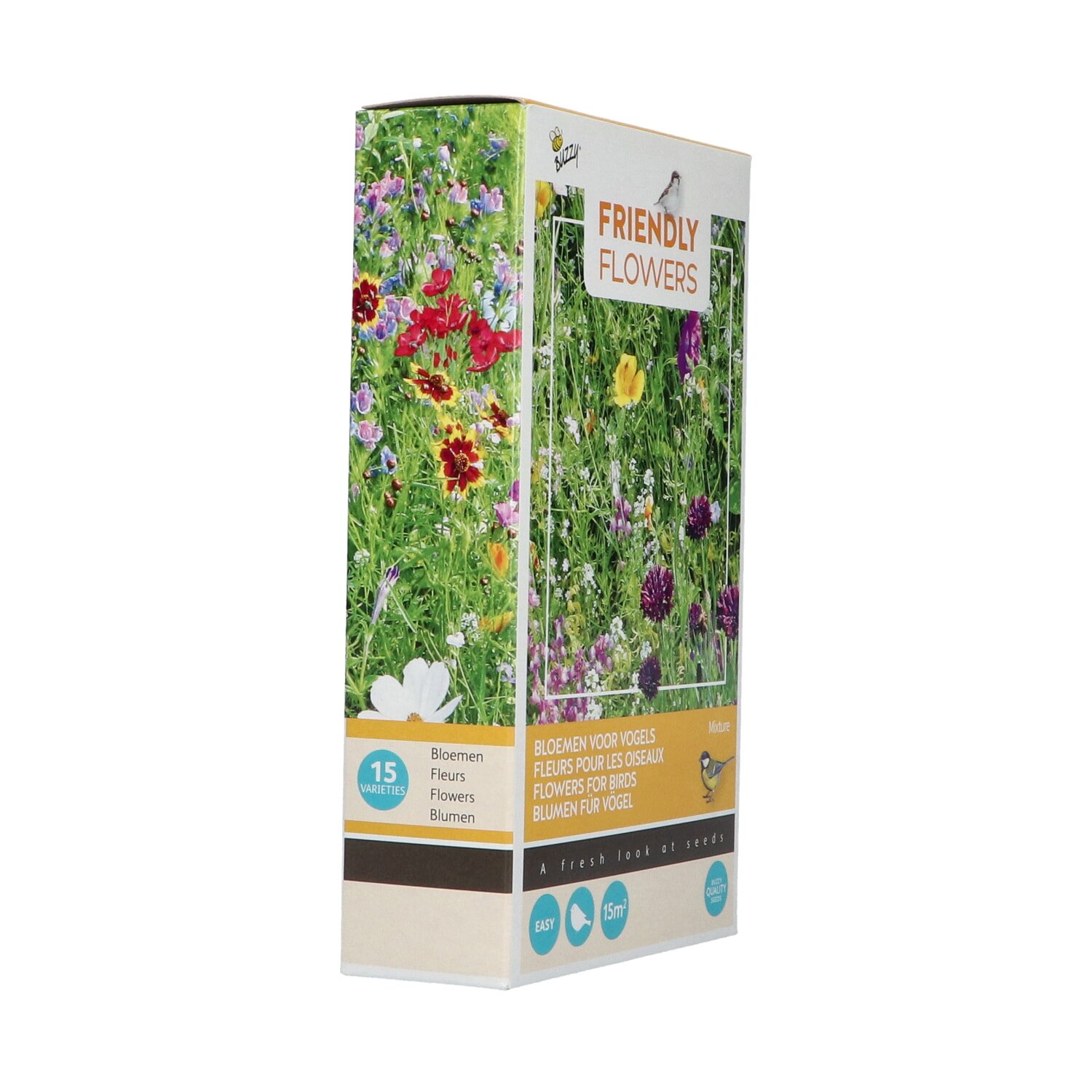 Blomsterfrøblanding Friendly Flowers 15 sorter Pakke med Friendly Flowers blomsterfrø til fuglevenlig have