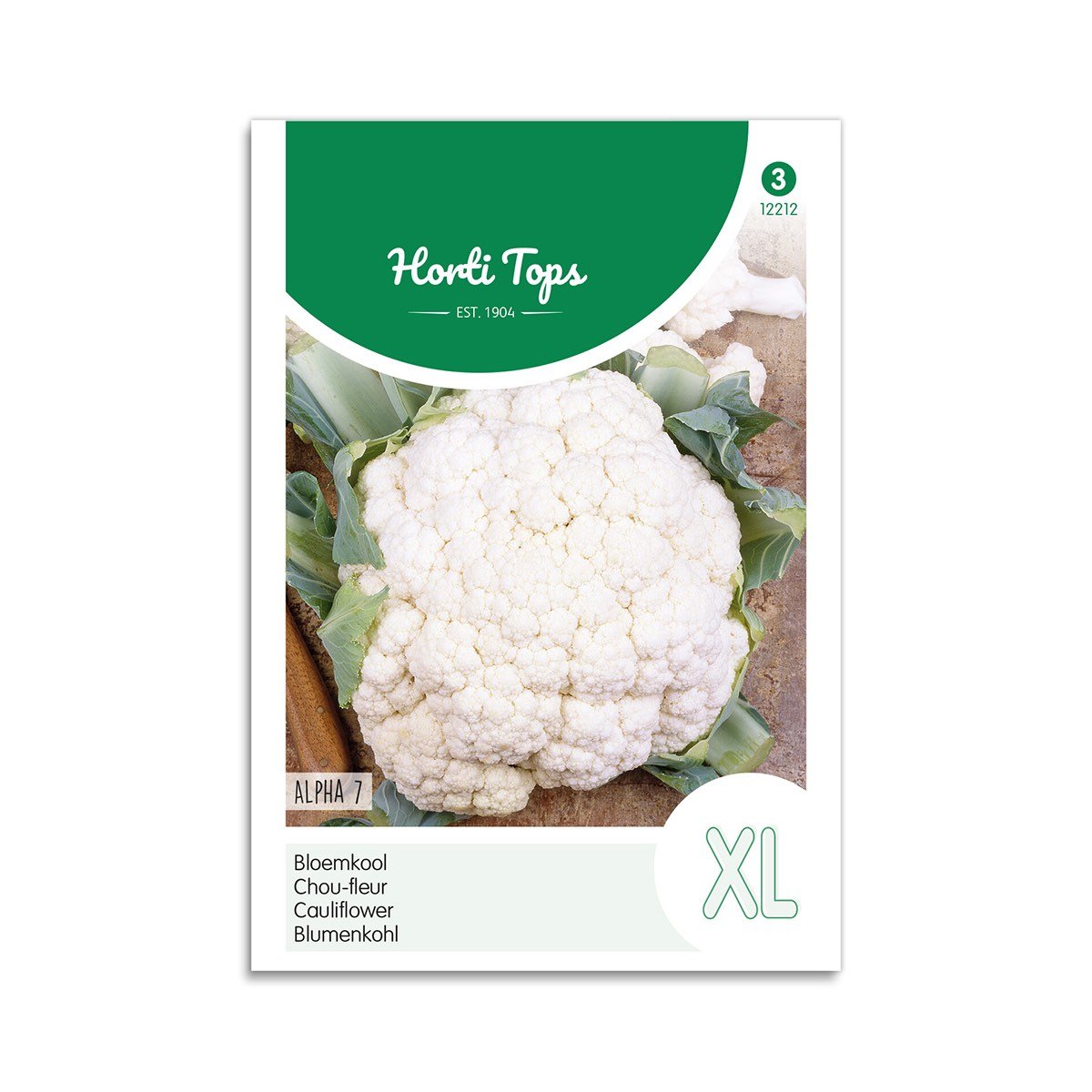 Horti Tops blomkålsfrø XL Alpha 7 Pose med Horti Tops blomkålsfrø XL Alpha 7