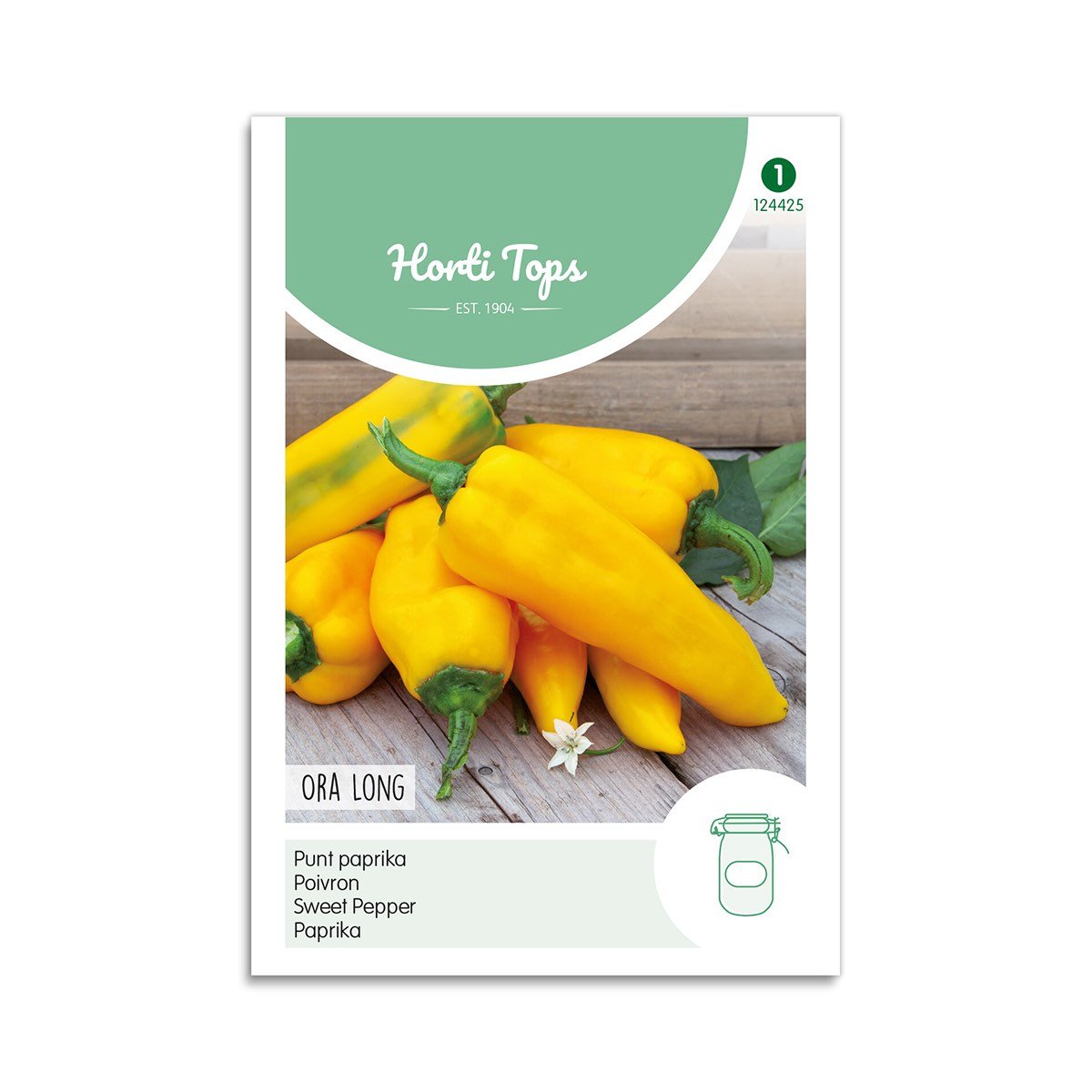 Frøpose med Horti Tops Ora Long gul spidspeber