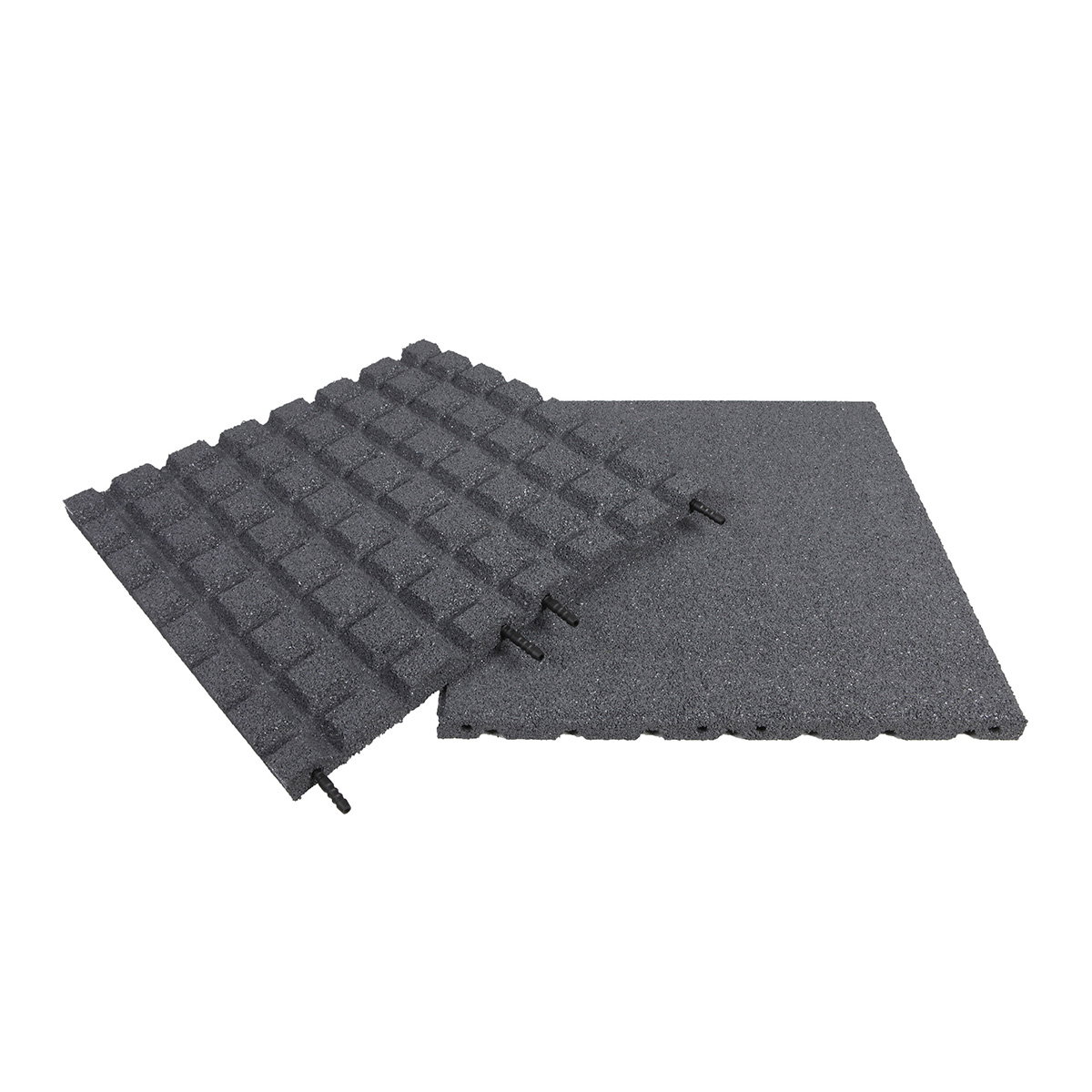 Gummiflise 500 x 500 x 30 mm grå – NORDIC PLAY Active, faldsikring til legeplads EN1176/EN1177 NORDIC PLAY Active gummiflise 500 x 500 x 30 mm i grå, stødabsorberende og skridsikker flise til faldsikring under gynger og legetårne, testet og godkendt efter EN1176 og EN1177