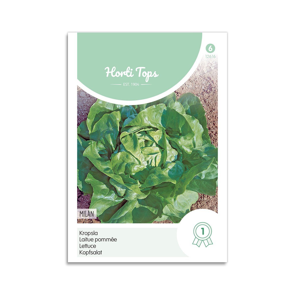 Horti Tops hovedsalat frø Milan Frøpose med Horti Tops hovedsalat Milan