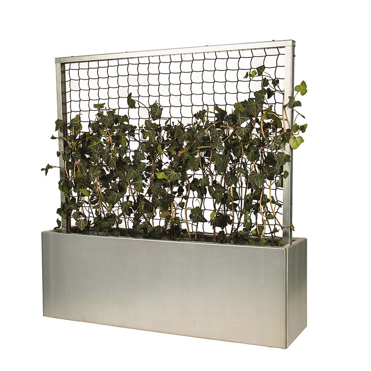 Land Modern  Plantekasse med espalier i galvaniseret stål - 180 cm
