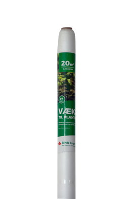 Vækstdug 20 m² til planter, 2x10 m Rulle med hvid vækstdug 20 m² til planter