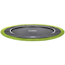 Nedgravet rundt Salta havetrampolin Rund Salta nedgravningstrampolin i haven