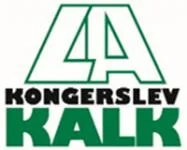 Logo for Kongerslev Kalk med stiliserede grønne bogstaver og sort tekst