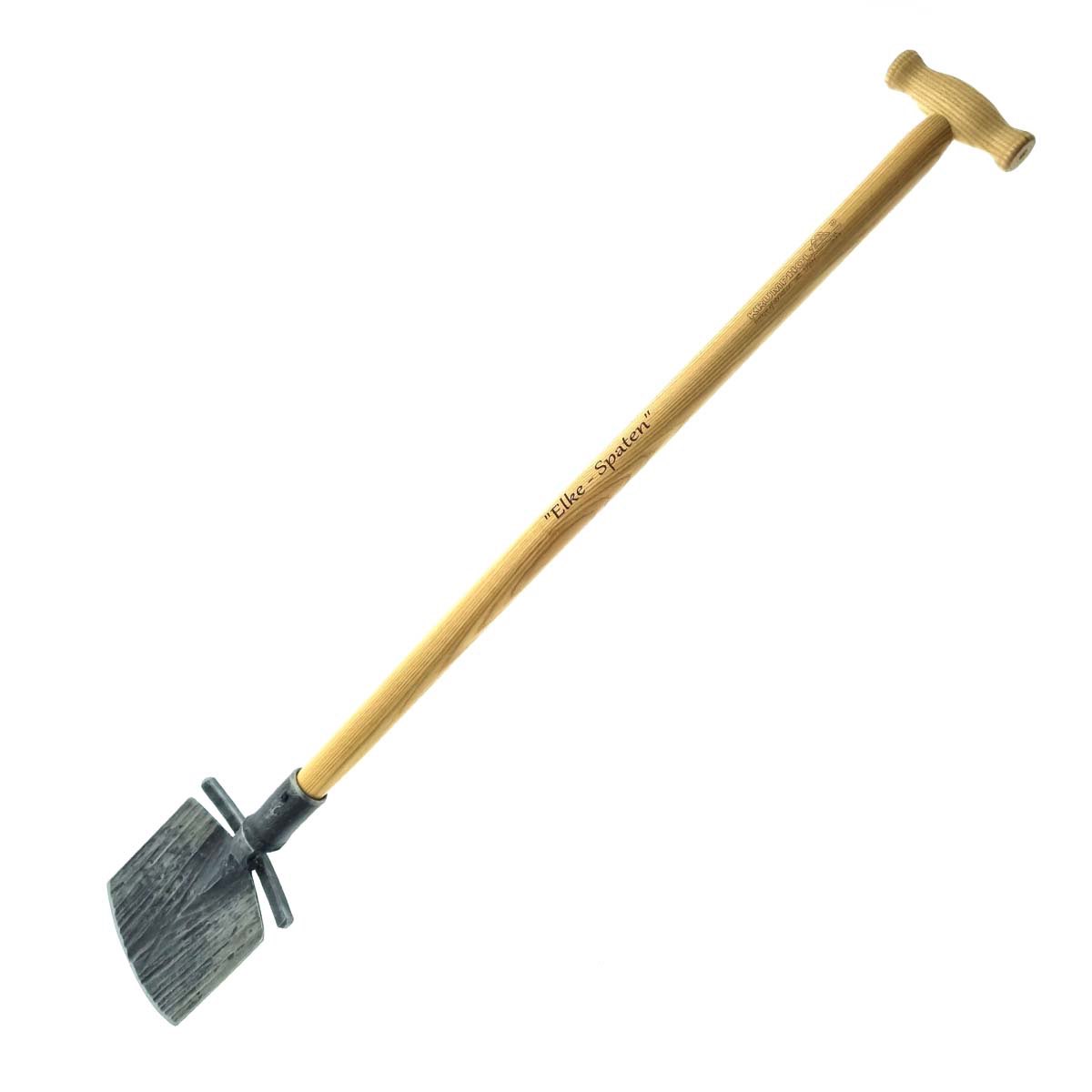Havespade med langt træskaft Lang havespade med træskaft og metalblad