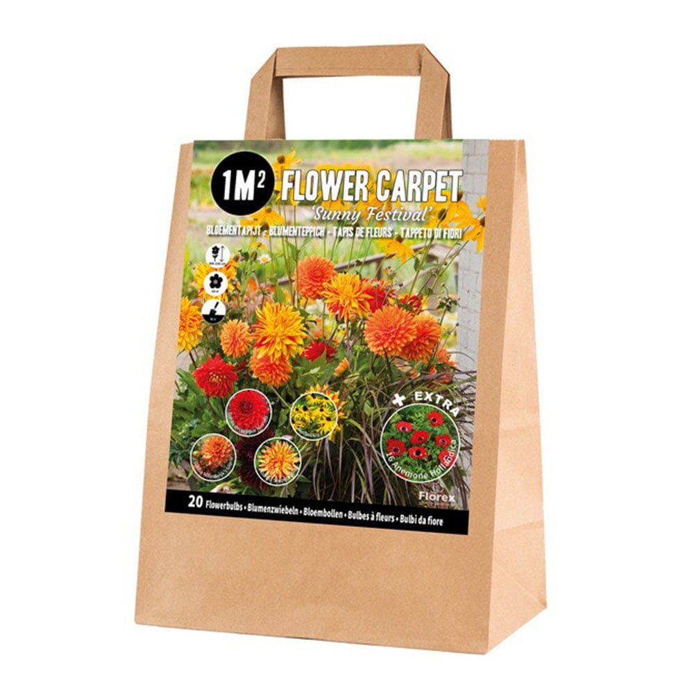 Papirpose med 1m² Flower Carpet blomsterløg
