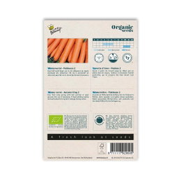 Økologiske vintergulerodsfrø Flakkese 2 Buzzy Organic Seeds vintergulerodsfrø Flakkese 2 pakke