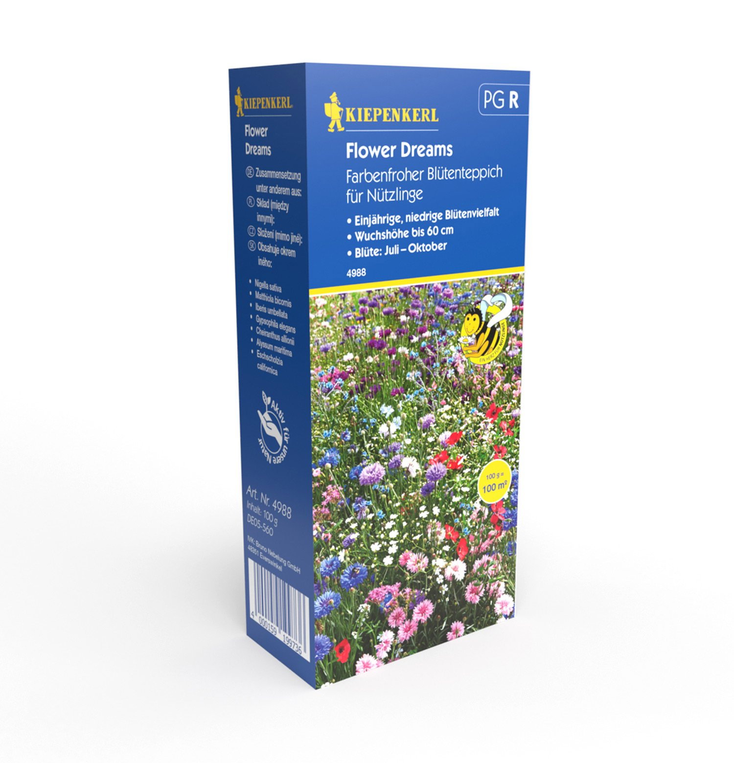 Kiepenkerl Flower Dreams blomsterfrø 100 m² Kiepenkerl Flower Dreams blandet blomsterfrø til havebed