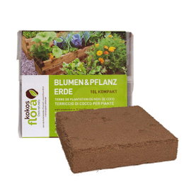 Kokos plantejord briket til blomster 10 liter