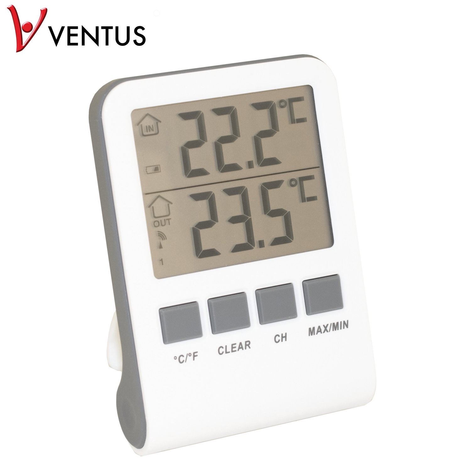 VENTUS digitalt inde/ude termometer VENTUS digitalt termometer til inde og ude