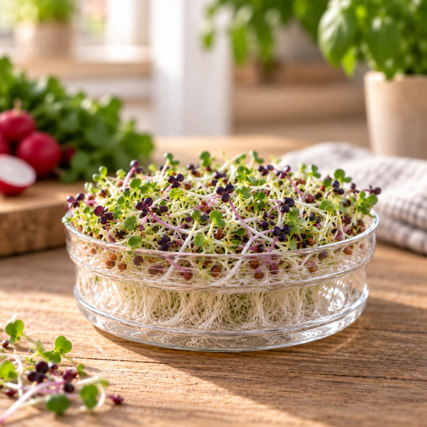Økologisk spicy salatmix spirer frø - 30 g
