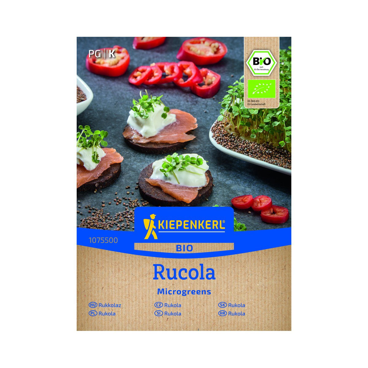 Økologiske Mikrogrøntfrø Rucola - 50 g