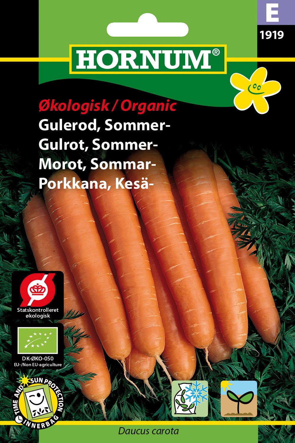 Hornum økologiske sommergulerodsfrø Daucus carota