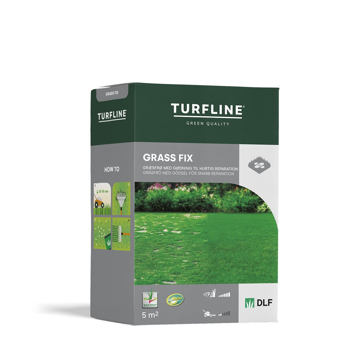 Turfline Grass Fix reparationsgræs til plæne 5 m²