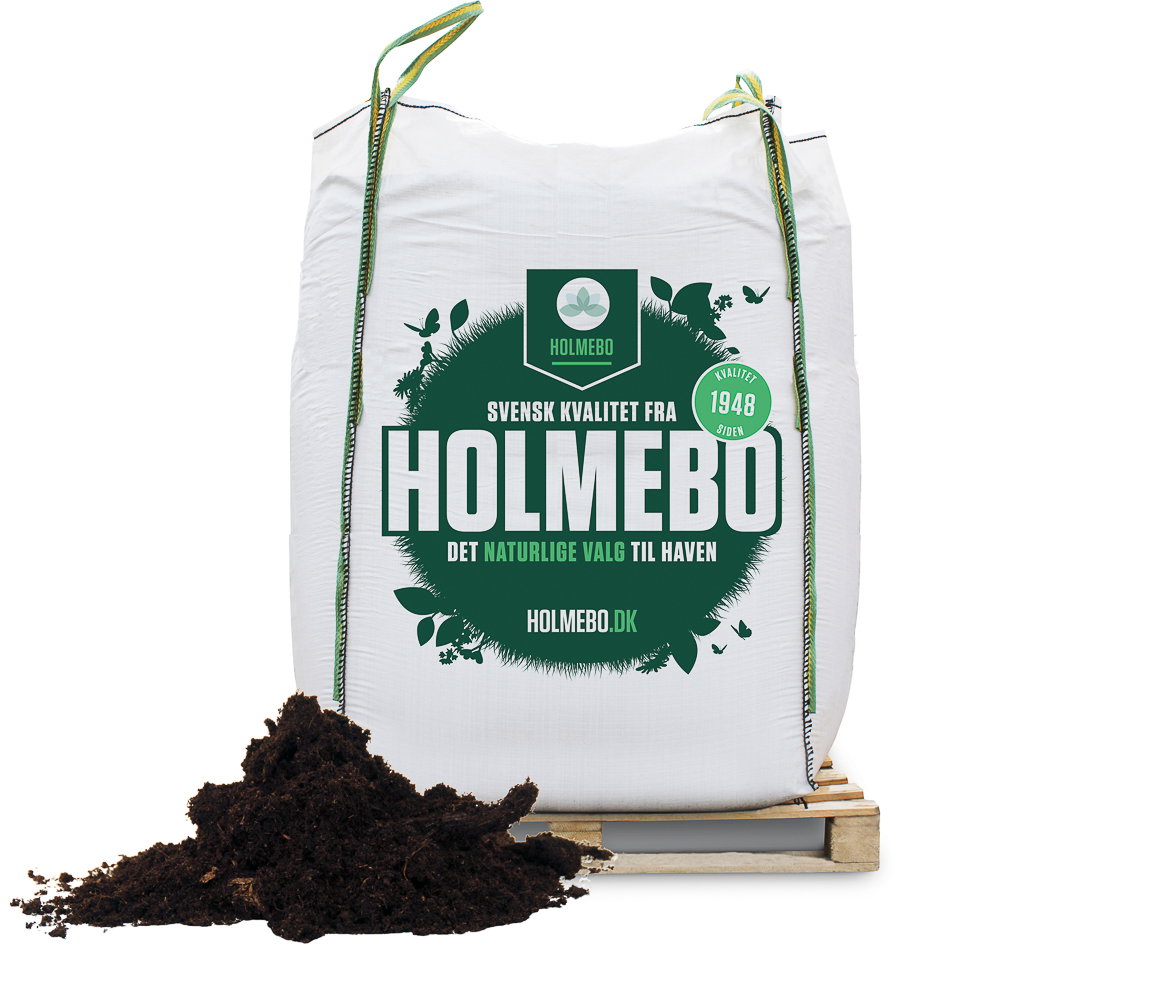 Holmebo bigbag med havejord på palle