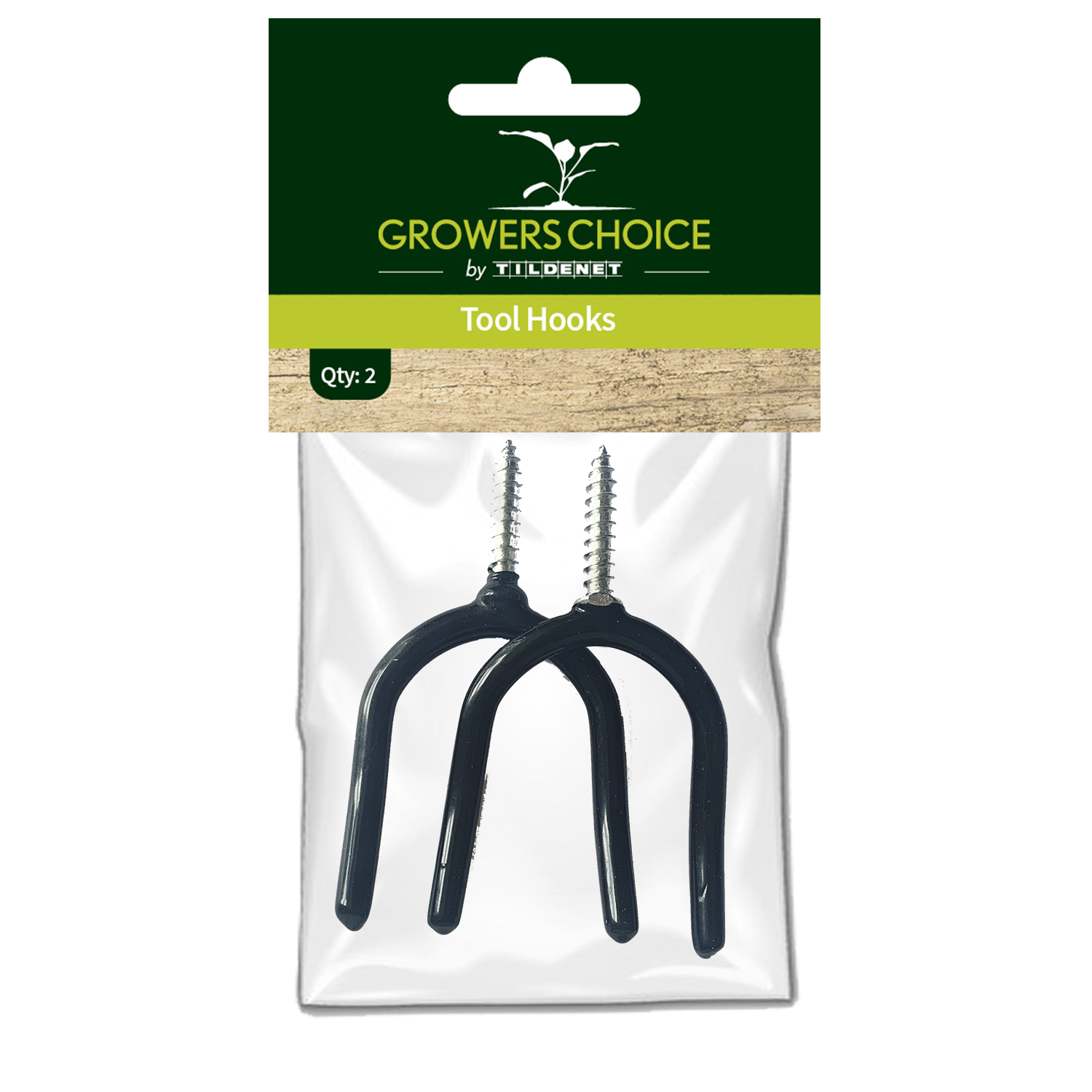 Pakke med 2 Growers Choice redskabskroge