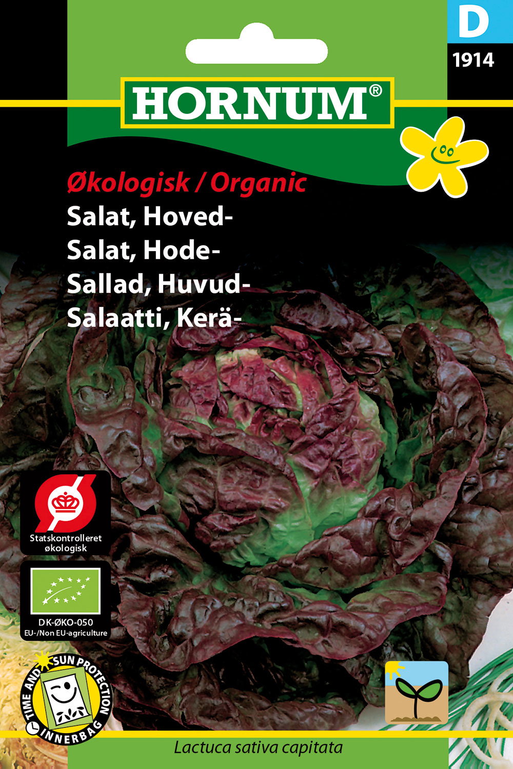 Økologiske hovedsalatfrø fra Hornum Hornum økologiske frø til rødgrøn hovedsalat